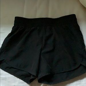 Black athletic shorts